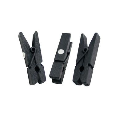 Magnetic Clothes Peg 3.5cm Black X10 Pieces