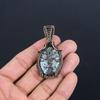 Pinolith 999 Copper Wire Wrapped Pendant, Handmade Gemstone Pendant , Gift For Mom Antique Jewelry