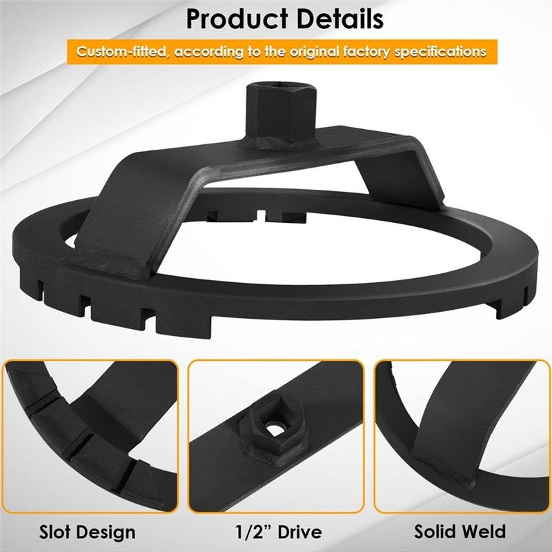 A16P-Fuel Tank Lid Wrench Fuel Pump Sender Ring Tool Set For Toyota For Lexus Corolla Tacoma Land Cruiser Yaris S RX330 RX350