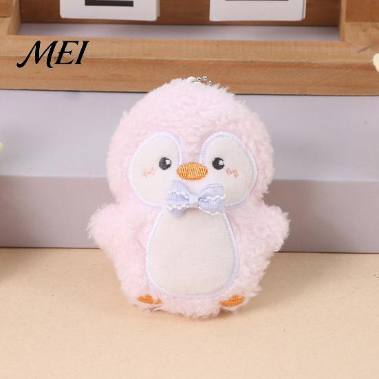 Stuffed Animal Toy Penguin Plush with Ball Chain, Cartoon Keychain Fluffy Backpack Charms Pendant, Doll for Bag Charm Portable Accessory