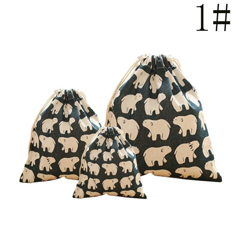 Home Fashion Decoration Creative Storage Bag Cotton Draw String Storage Bag Toy Shoes Laundry Bags Home Travels Supplies