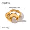 Jieding 18K Gold Stainless Steel Luxury Titanium Ring for Women