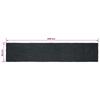Area Rug Rectangular Dark Gray 60 x 400 cm Jute