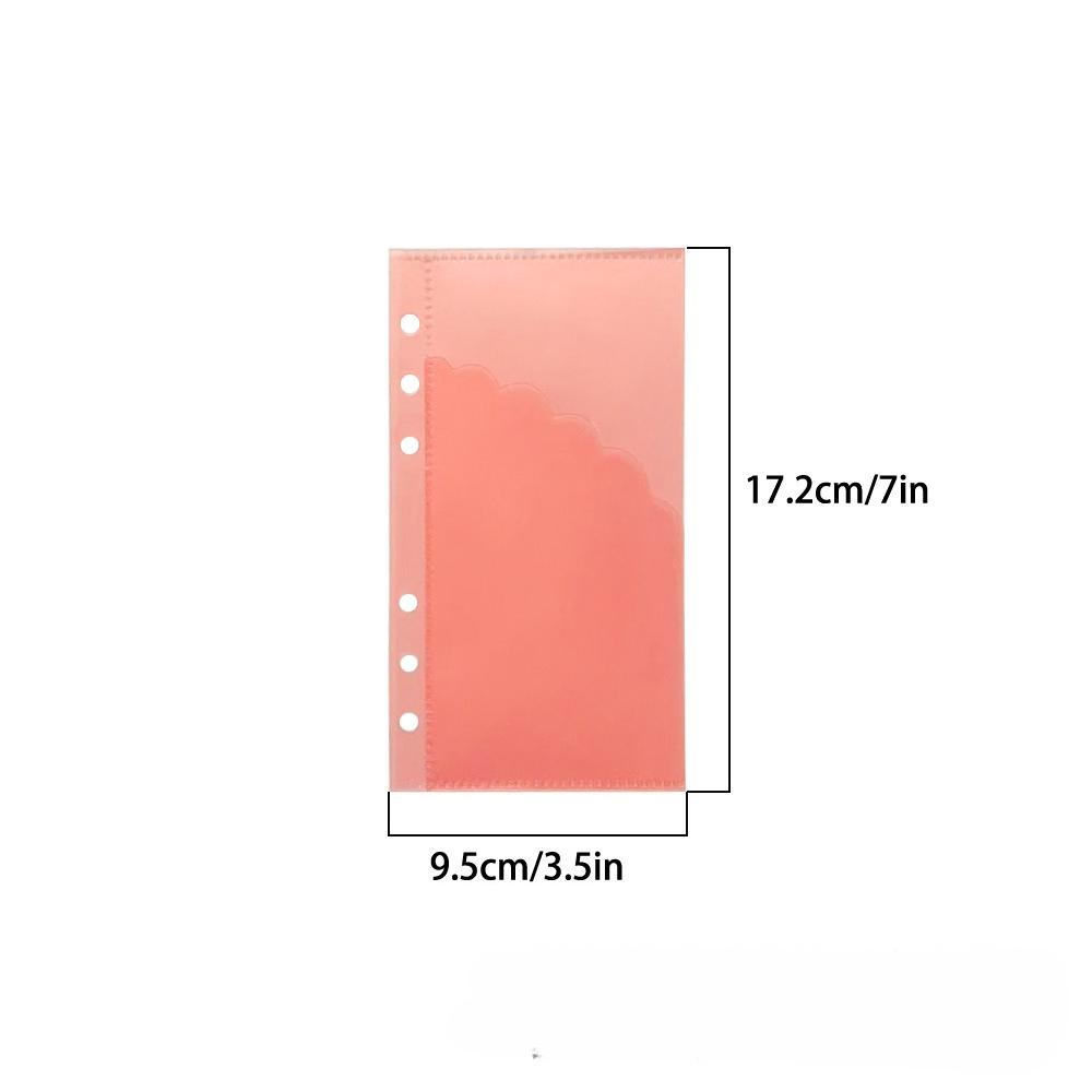 A6 PP Double-Layer Paper Index Divider 6 Holes For Binder Planner Notebook Stationery Notebook Paper Divider Accessories