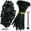 20/100pcs Nylon Cable Zip Ties Universal Cable Tie Buckle Fastening Strap for Fenders Engine Guards & DIY Fixing