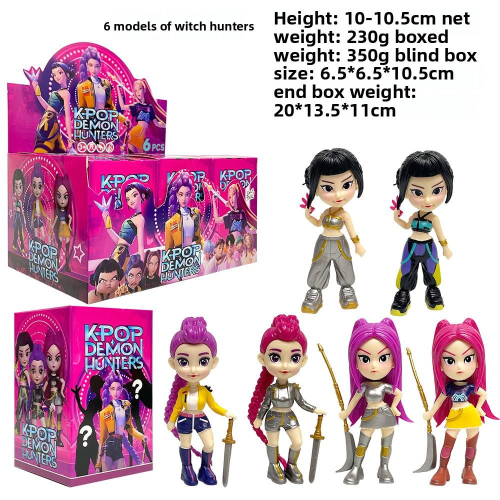 Witch Hunters Explosive K-Pop Big Head Q Version Rumimi Figure Model Blind Box Tide Play Doll Ornament