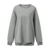 Women's Fashion Color Round Neck Long Sleeve Loose Pullover Sweatshirt Top