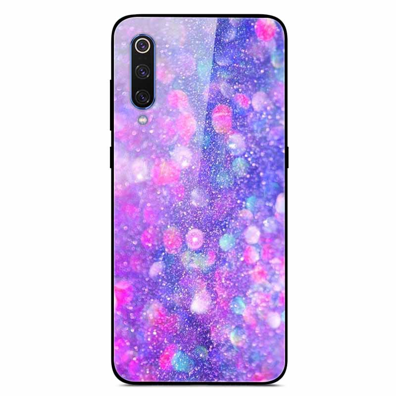 For Xiaomi Mi A3 Cases Luxury Tempered Glass Space Phone Covers for Xiaomi MI 9 Lite Case 9lite MiA3 Hard Back Shell Protective