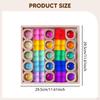 Stacking Game Building Blocks Set for Kids Smooth Cube Rainbow Acrylic Gemstone Cubes