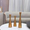 Modern Candle Stands 3 Piece Decorative Taper Candlestick Metal Candleholders For Table Centerpieces Or Patios Decors