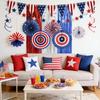 4th of July Decorations Set Independence Day  Memorial Day Decor USA Flag Balloons Paper Fans Balloon Party Decoration