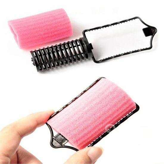 6Pcs Home Self Grip Sponge Hair Salon Hairdressing Roller Curlers Styling Tools