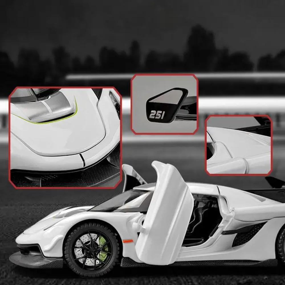 1:32 Jesko Supercar Legierung Druckguss Modellauto Klassisch Bücherregal Ausstellungsdekoration Sammlung Ornamente Geschenk Mit Freund Kind