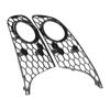 2pcs Front Bumper Fog Light Grille 5K0853665 Black Mesh Replacement for MK6 2009‑2013