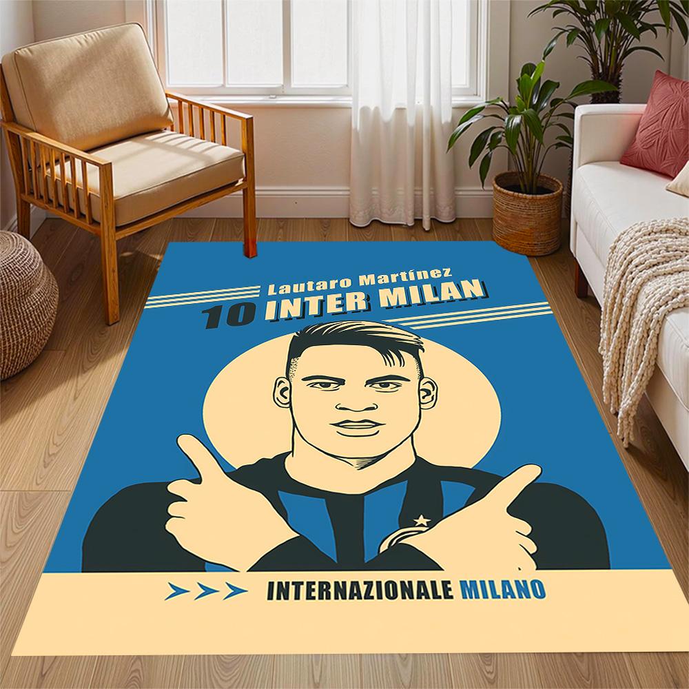 Ronaldo's Iconic Celebration Themed Anti-Slip Rugs - Polyester Home Decor, Suitable for Bedrooms, Living Rooms, Doorways, Studios, and Decorations