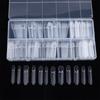 30/60/75/150 Stück Französische Dual-Formen 15 Größen Klar Wiederverwendbar Nagelverlängerung Builder Gel Französische Spitze Maniküre-Werkzeug DIY Kunst Salon