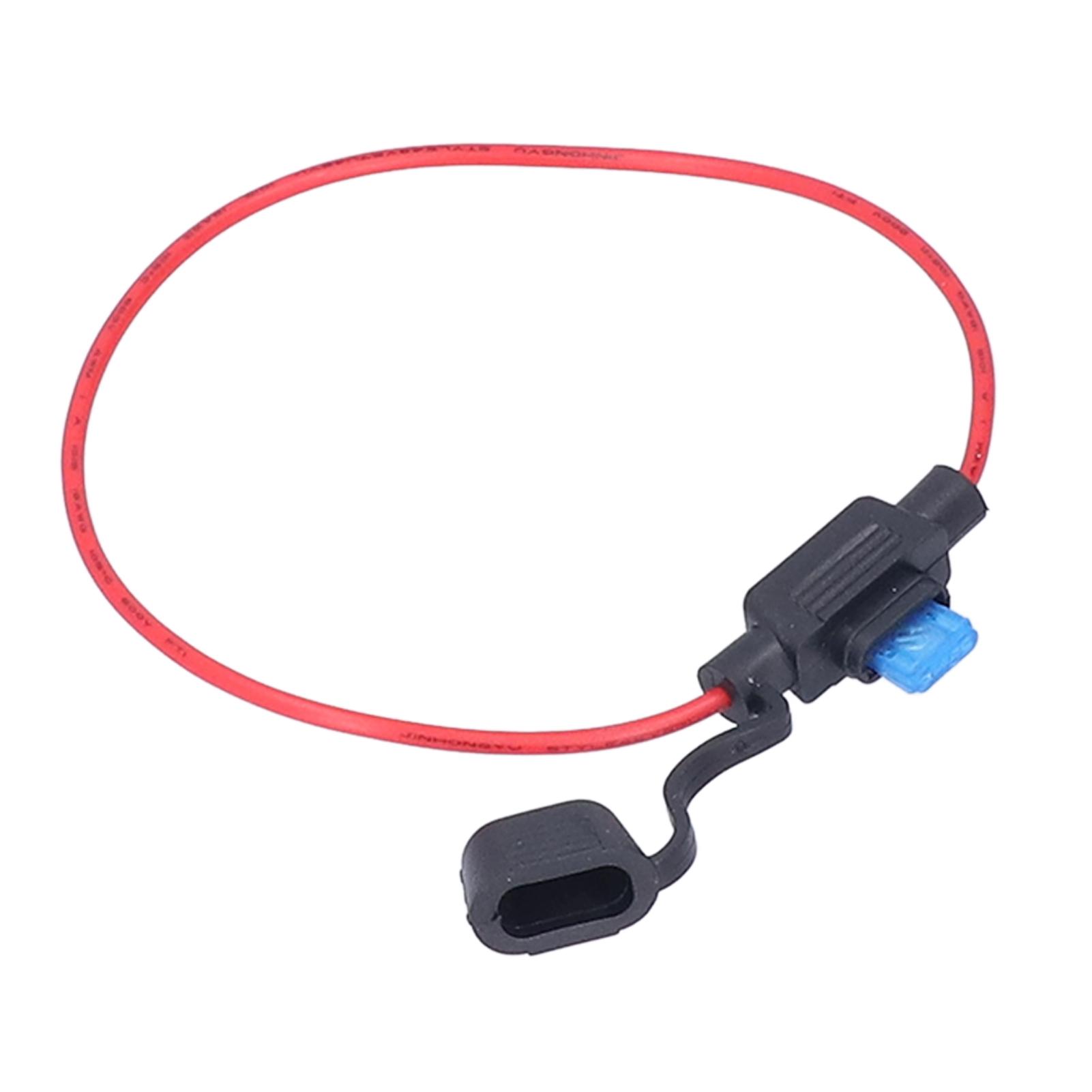 

20Pcs Set Inline Fuse Holder 18AWG Waterproof Fuses Holders Socket with Blade Fuse 15a