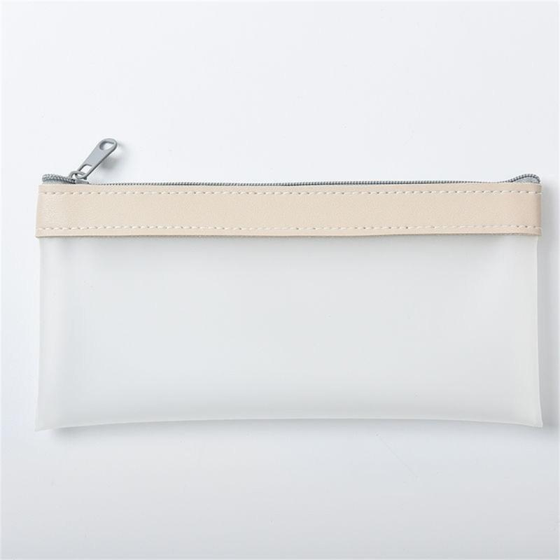 Pencil Case Pen Case Zipper Pouch Clear Stationery Bag Pencil Holder Pencil Bag for Ballpoint Pens Markers Erasers