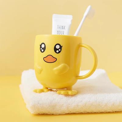 Cute Duck Kids Plate Easily Attract Kids' Attention Bowl and Cup Increase Eat Interesting Designed For Children 1 Set Tableware