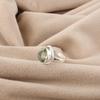 Green Amethyst Gemstone 925 Sterling Silver Designer Jewelry Women Ring Gift For Mother RR-76-15