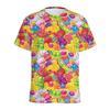 Summer Cartoon Candy Pattern T Shirt For Kids 3D Printed Fudge Gummy T-shirt Tops Casual Short Sleeves Loose Tee Shirts