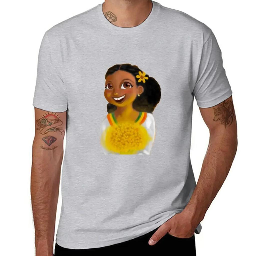 Ethiopian New Year||????? T-Shirt Tees Quick Drying Heavyweights Funny T Shirts for Men