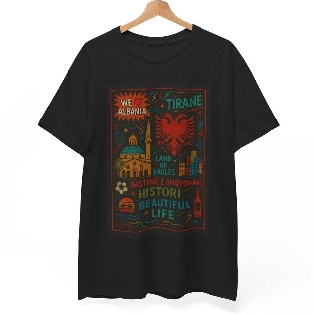 Albania Tirane Travel Vintage Graphic Tourist T Shirt S