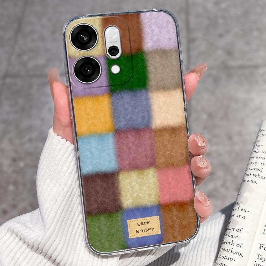 

Прозорий протиударний чохол для телефону Oppo Reno14 13 12 11 10 9 Pro 14F 13F 12F 4G 5G з кумедними візерунками чорного кота, м який силіконовий протиковзкий чохол для Oppo Oppo Reno13 5G