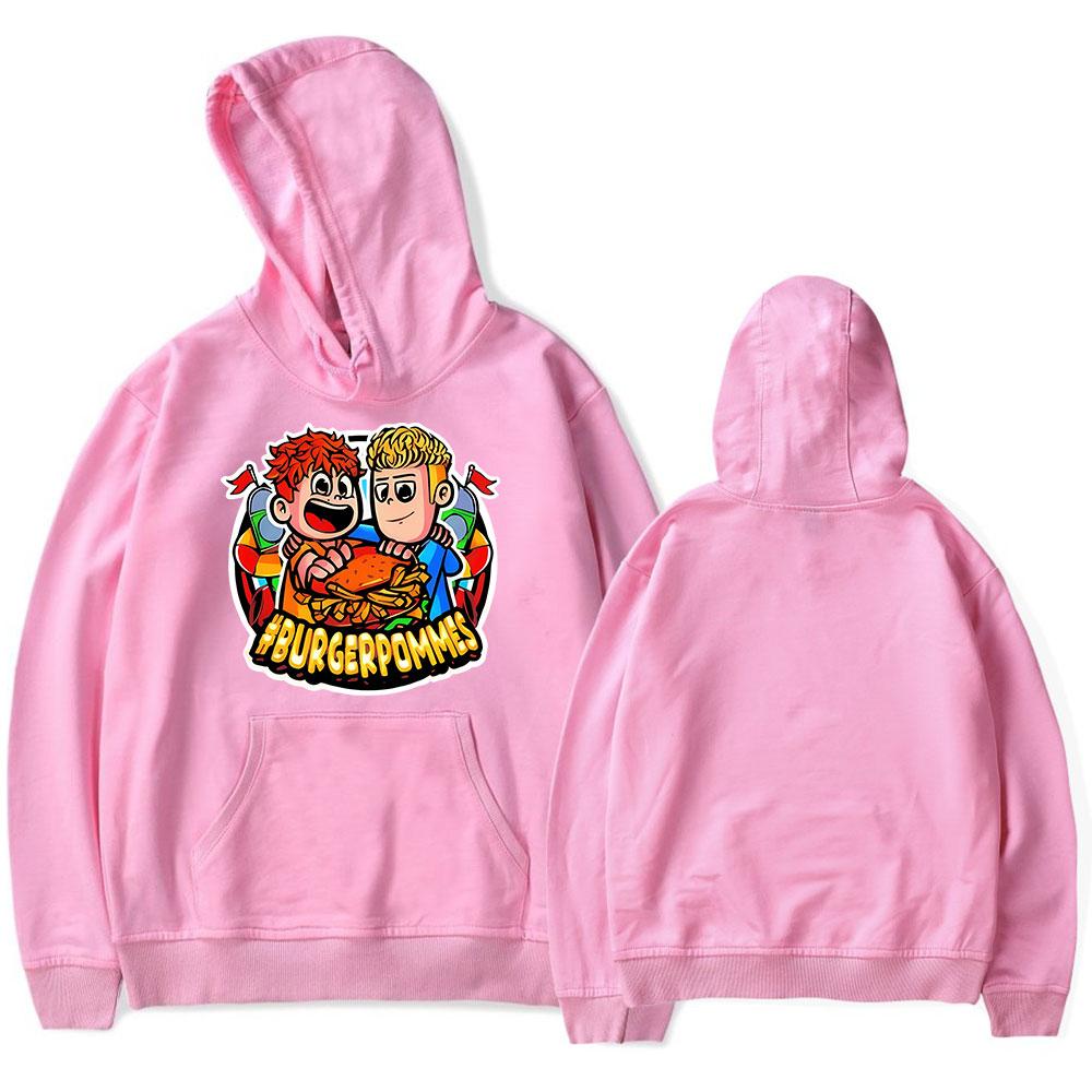 2026 Herren Damen Hoodie Burger Pommes ICrimax Hoodies Streetwear Harajuku Lässig Cartoon Aufdruck Kapuzenpullover Sweatshirts