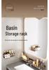 No-Drill Wall-Mounted Bathroom Shelf for Mirror, Faucet, and Vanity