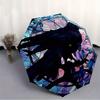 1pc Stained Raven Compact Travel Umbrella, Automatic Folding Lightweight Windproof 8-Bone Reinforced Design, Portable for Backpack Durable C
