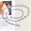 Damen Silber Böhmischer Strass-Hüftketten-Gürtel