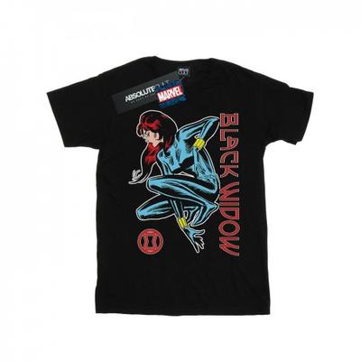 Boys Black Widow In Action T-Shirt