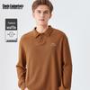 Men's Waffle Knit Long-Sleeve Polo Shirt