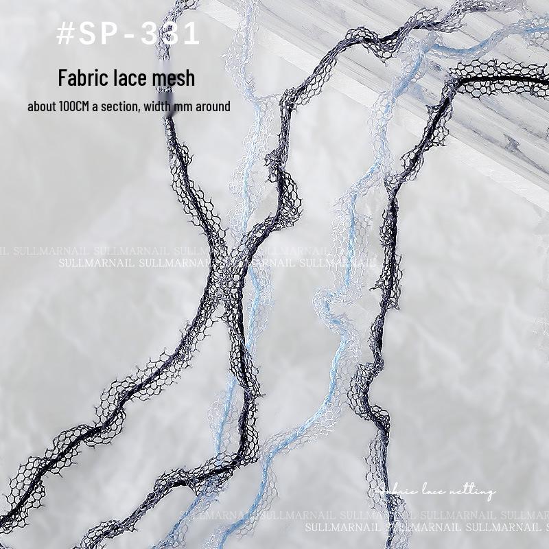 

Нігтьовий Арт Фея Блискітки Мереживна Сітка Бант Тканина DIY Аксесуари