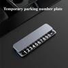 Universal Hidden Phone Number Card Car Temporary Parking Plate Metal Car-styling Auto Accessories