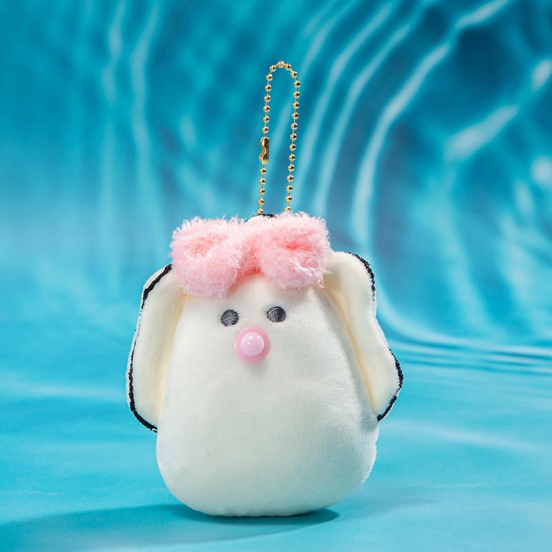 Creative Marine Animal Plush Pendant Cartoon Crab Octopus Sardine Devil Fish Stuffed Doll Bag Accessories Keychain Kids Gifts