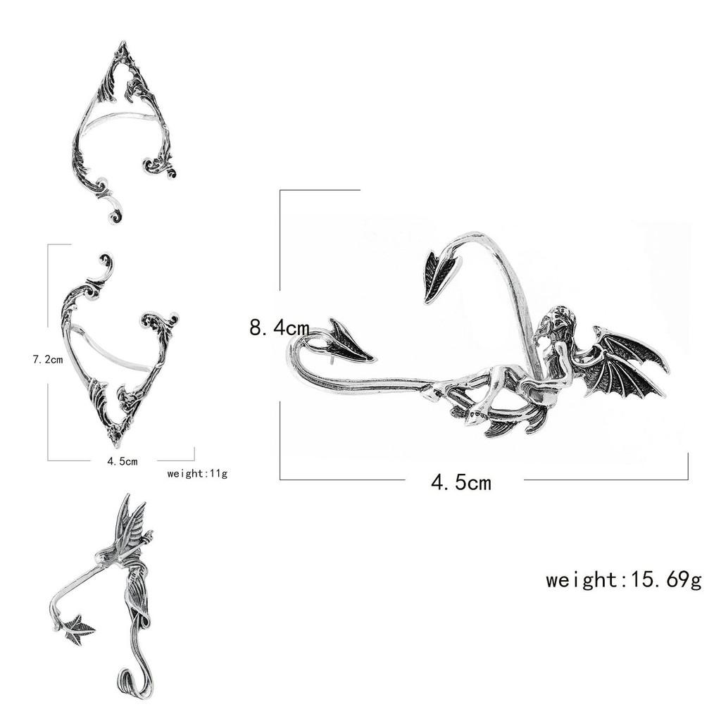 Trendy Fashionable Angel Wing Ear Cuffs Stylish European Summer Earrings For Women