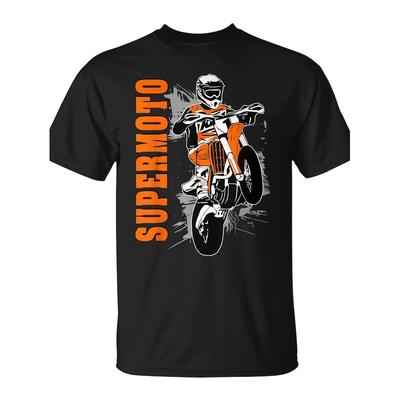 T-Shirt Supermoto Supermotard Enduro Motocross - Regalo Perfetto