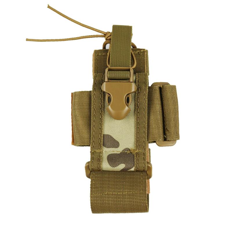 New Tactical Adjustable Walkie Talkie Holder Radio Pouch Hunting Interphone Hanging Bag Outdoor Nylon Molle Radio Pouch