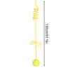 1PC Spring Plush Large Ball Cat-Teasing Stick Retractable Elastic Rope Cat Toy Self Pleasure Hanging