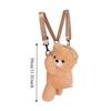 Large Capacity Plush Bear Crossbody Bag Plush Toy Animal Shoulder Bag Children Backpack  Students