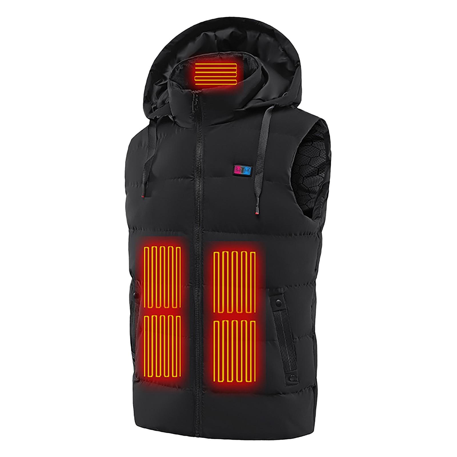 Newly Upgraded Control 11 Heating Vest Constant Temperature Intelligent Heating Coat XXXXL