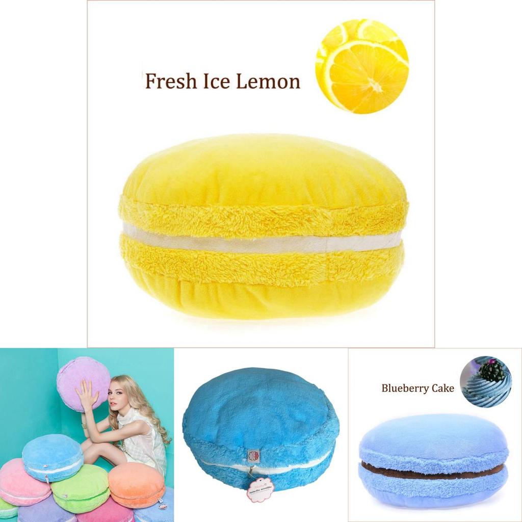 Charming 15 Inch Macaronshaped Cushion With Plush Cover And Supportive Pp Cotton Filling