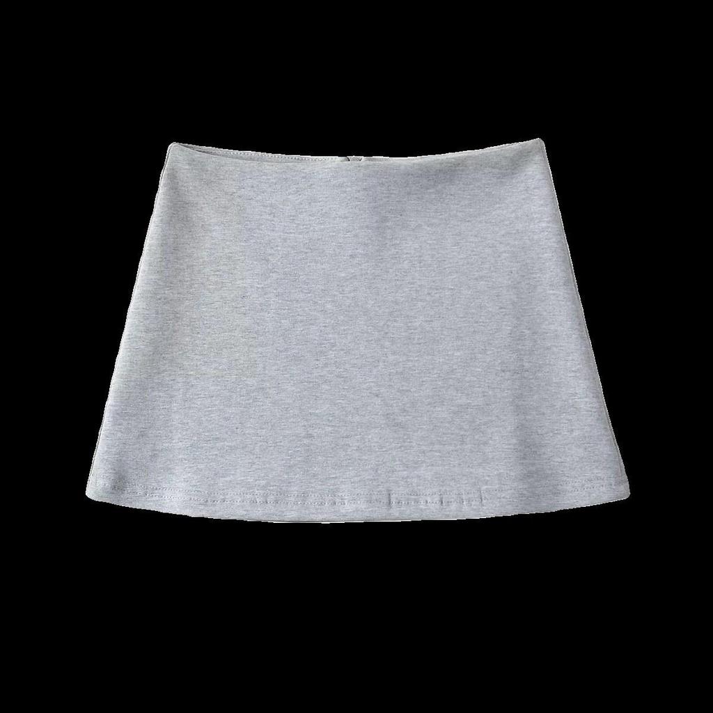 Chic Hip-Wrap Low Waist Short Skirt - European & American Style with Built-In Safety Shorts