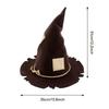 Scarecrow Patch Witch Hat Halloween Witch Hat Party Accessories Dress Up Headwear for Halloween Performance Movie Cosplay