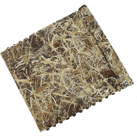 AUSCAMOTEK 300D Durable Camo Netting for Duck Hunting Blinds Brown 5ft×10ft/5ft×13ft/5ft×20ft