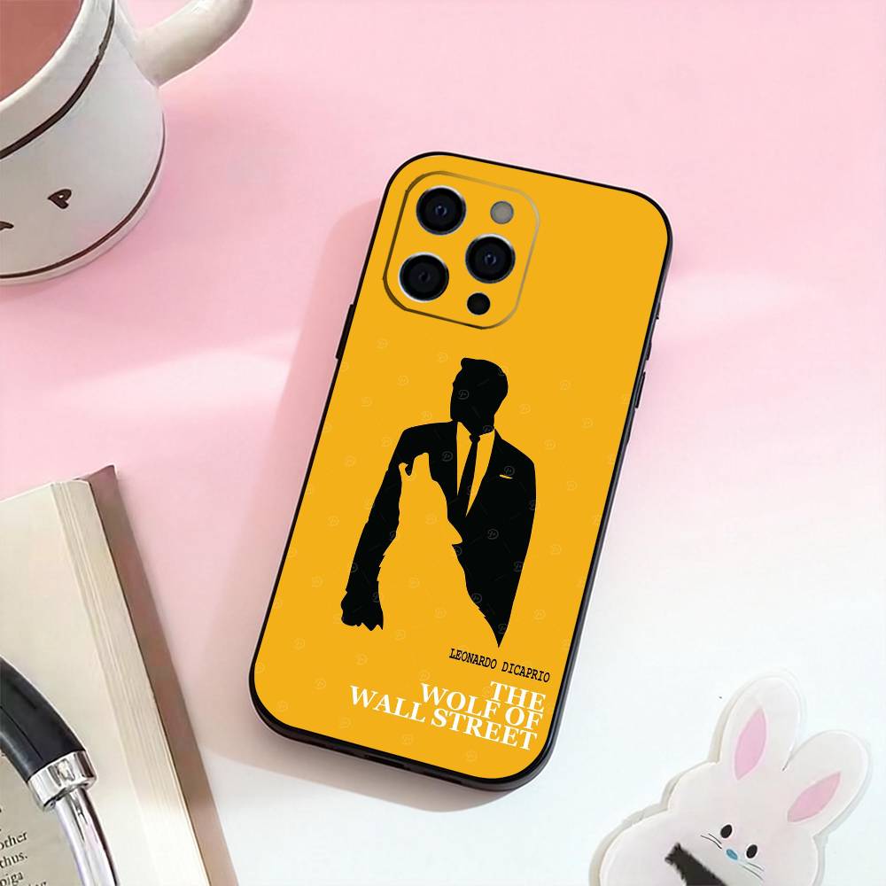 Film The Wolf of Wall Street-S Handyhülle Für iPhone 17,16,15,14,13,12,11 Plus,Pro Max,Weiche Silikon Schwarz Hülle