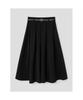 8SECONDS Belted Pleated Long Skirt Black