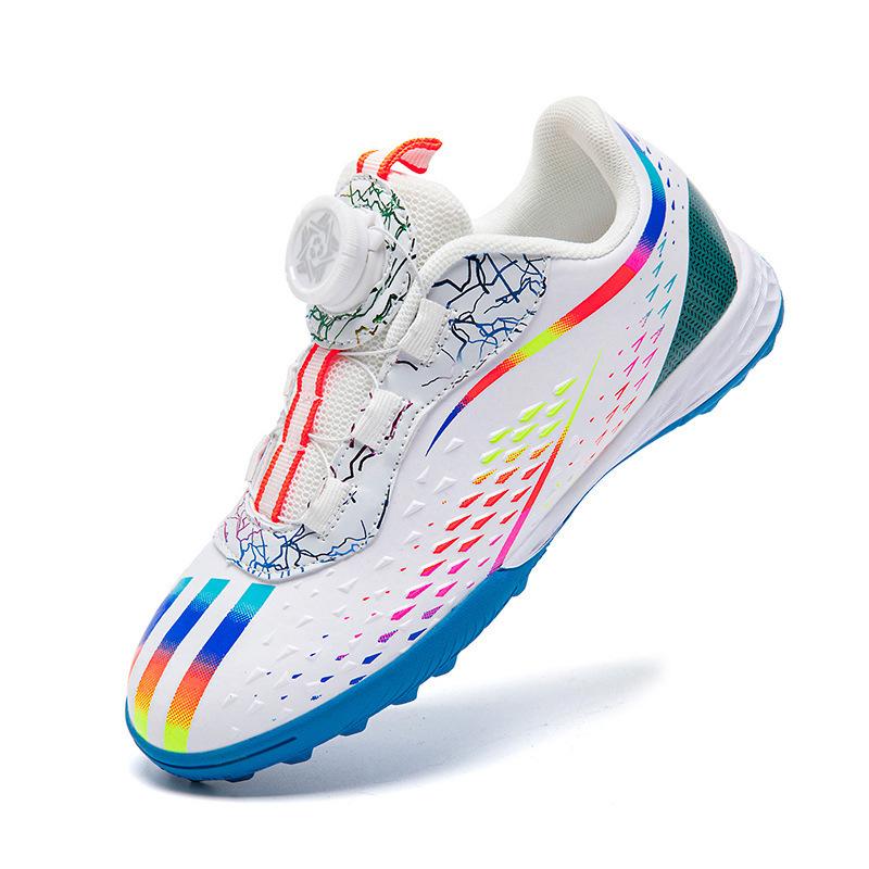 Short Football Shoes Men's Nails Sneakers Rotating Middle and Older Children's Shoes Children's Broken Foreign Trade Buckle Nails Girls Children's Tra